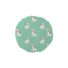 Load image into Gallery viewer, Watercolor Russell Terrier Puppies Christmas Elastic Reusable Shower Caps-Accessories-Accessories, Christmas, Dog Mom Gifts, Jack Russell Terrier-MediumAquaMarine-ONE SIZE-13