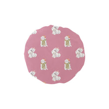 Load image into Gallery viewer, Watercolor Samoyed Puppies Christmas Elastic Reusable Shower Caps-Accessories-Accessories, Christmas, Dog Mom Gifts, Samoyed-Dusty Pink-ONE SIZE-5