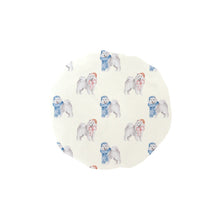 Load image into Gallery viewer, Watercolor Samoyed Puppies Christmas Elastic Reusable Shower Caps-Accessories-Accessories, Christmas, Dog Mom Gifts, Samoyed-Ivory White-ONE SIZE-1