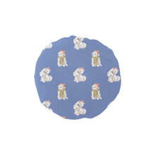 Load image into Gallery viewer, Watercolor Samoyed Puppies Christmas Elastic Reusable Shower Caps-Accessories-Accessories, Christmas, Dog Mom Gifts, Samoyed-Slate Blue-ONE SIZE-9