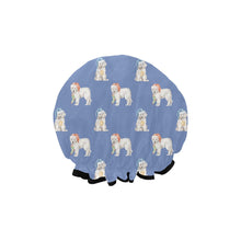 Load image into Gallery viewer, Watercolor Samoyed Puppies Christmas Reusable Shower Caps-Accessories, Christmas, Dog Mom Gifts, Samoyed-21