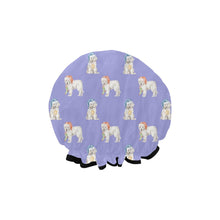 Load image into Gallery viewer, Watercolor Samoyed Puppies Christmas Reusable Shower Caps-Accessories, Christmas, Dog Mom Gifts, Samoyed-25