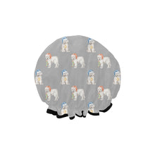 Load image into Gallery viewer, Watercolor Samoyed Puppies Christmas Reusable Shower Caps-Accessories, Christmas, Dog Mom Gifts, Samoyed-27