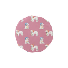 Load image into Gallery viewer, Watercolor Samoyed Puppies Christmas Reusable Shower Caps-Accessories, Christmas, Dog Mom Gifts, Samoyed-Dusty Pink-ONE SIZE-17