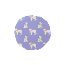 Load image into Gallery viewer, Watercolor Samoyed Puppies Christmas Reusable Shower Caps-Accessories, Christmas, Dog Mom Gifts, Samoyed-Lavender Purple-ONE SIZE-24