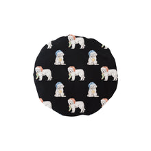 Load image into Gallery viewer, Watercolor Samoyed Puppies Christmas Reusable Shower Caps-Accessories, Christmas, Dog Mom Gifts, Samoyed-Midnight Black-ONE SIZE-10