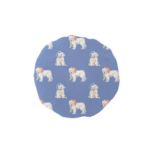 Load image into Gallery viewer, Watercolor Samoyed Puppies Christmas Reusable Shower Caps-Accessories, Christmas, Dog Mom Gifts, Samoyed-Slate Blue-ONE SIZE-20