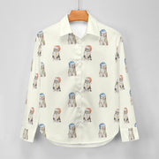 Watercolor Shelties Collies Puppies Christmas Women's Shirt-Apparel-Apparel, Dog Mom Gifts, Rough Collie, Shetland Sheepdog, Shirt, Whippet-2