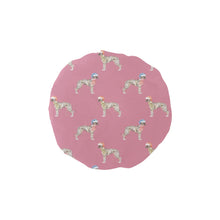 Load image into Gallery viewer, Watercolor Silver Brindle Whippets Christmas Elastic Reusable Shower Caps-Accessories-Accessories, Christmas, Dog Mom Gifts, Greyhound, Whippet-PaleVioletRed-ONE SIZE-5