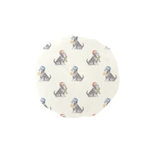 Load image into Gallery viewer, Watercolor Silver Schnauzer Christmas Elastic Reusable Shower Caps-Accessories-Accessories, Christmas, Dog Mom Gifts, Schnauzer-Ivory White-ONE SIZE-1