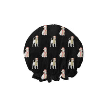 Load image into Gallery viewer, Watercolor Smooth Coat Jack Russell Terriers Elastic Reusable Shower Caps-Accessories-Accessories, Christmas, Dog Mom Gifts, Jack Russell Terrier-18