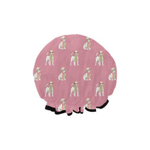 Load image into Gallery viewer, Watercolor Smooth Coat Jack Russell Terriers Elastic Reusable Shower Caps-Accessories-Accessories, Christmas, Dog Mom Gifts, Jack Russell Terrier-6