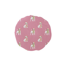 Load image into Gallery viewer, Watercolor Smooth Coat Jack Russell Terriers Elastic Reusable Shower Caps-Accessories-Accessories, Christmas, Dog Mom Gifts, Jack Russell Terrier-PaleVioletRed-ONE SIZE-5