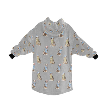 Watercolor Swiss Mountain Dog Christmas Blanket Hoodie-Blanket-Apparel, Blanket Hoodie, Blankets, Dog Mom Gifts, Swiss Mountain Dog-35