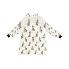 Load image into Gallery viewer, Watercolor Swiss Mountain Dog Christmas Blanket Hoodie-Blanket-Apparel, Blanket Hoodie, Blankets, Dog Mom Gifts, Swiss Mountain Dog-Ivory White-ONE SIZE-13