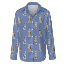 Load image into Gallery viewer, Watercolor Swiss Mountain Dog Christmas Women&#39;s Shirt-Apparel-Apparel, Dog Mom Gifts, Shirt, Swiss Mountain Dog, Whippet-S-CornflowerBlue-21