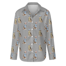 Load image into Gallery viewer, Watercolor Swiss Mountain Dog Christmas Women&#39;s Shirt-Apparel-Apparel, Dog Mom Gifts, Shirt, Swiss Mountain Dog, Whippet-S-DarkGray-36