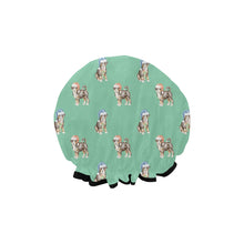 Load image into Gallery viewer, Watercolor Swiss Mountain Dog Puppies Christmas Elastic Reusable Shower Caps-Accessories-Accessories, Christmas, Dog Mom Gifts, Swiss Mountain Dog-14