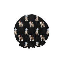 Load image into Gallery viewer, Watercolor Swiss Mountain Dog Puppies Christmas Elastic Reusable Shower Caps-Accessories-Accessories, Christmas, Dog Mom Gifts, Swiss Mountain Dog-18