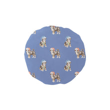 Load image into Gallery viewer, Watercolor Swiss Mountain Dog Puppies Christmas Elastic Reusable Shower Caps-Accessories-Accessories, Christmas, Dog Mom Gifts, Swiss Mountain Dog-CornflowerBlue-ONE SIZE-9