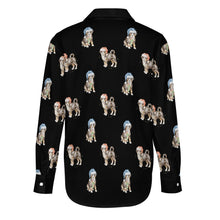 Load image into Gallery viewer, Watercolor Swiss Mountain Dog Puppies Christmas Women&#39;s Shirt-Apparel-Apparel, Dog Mom Gifts, Shirt, Swiss Mountain Dog, Whippet-44