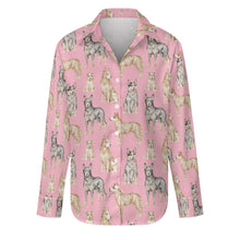 Load image into Gallery viewer, Watercolor Symphony Australian Blue Heeler Women&#39;s Shirt-S-Pink-8