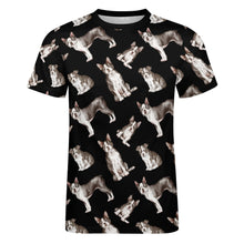 Load image into Gallery viewer, Watercolor Symphony Boston Terriers Men&#39;s Cotton T-Shirt-Apparel-Apparel, Boston Terrier, Dog Dad Gifts, Shirt, T Shirt-11