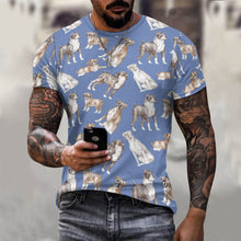 Load image into Gallery viewer, Watercolor Symphony Boxer Dogs Men&#39;s Cotton T-Shirt-11