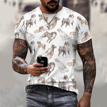 Load image into Gallery viewer, Watercolor Symphony Boxer Dogs Men&#39;s Cotton T-Shirt-9