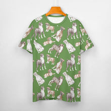 Load image into Gallery viewer, Watercolor Symphony Boxer Dogs Men&#39;s Cotton T-Shirt-S-OliveDrab-15