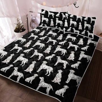 Watercolor Symphony Dalmatians Quilted Bedding Set 5 Colors 5 360x