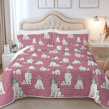 Load image into Gallery viewer, Watercolor Symphony English Springer Spaniels Quilted Bedding Set-Bedding-Bedding,Blankets,Christmas,Home Decor-11