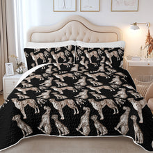 Load image into Gallery viewer, Watercolor Symphony Golden Retrievers Quilted Bedding Set-Bedding-Bedding,Blankets,Christmas,Home Decor-5