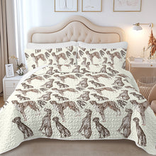 Load image into Gallery viewer, Watercolor Symphony Golden Retrievers Quilted Bedding Set-Bedding-Bedding,Blankets,Christmas,Home Decor-6