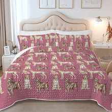 Load image into Gallery viewer, Watercolor Symphony Labradors Quilted Bedding Set-Bedding-Bedding,Blankets,Christmas,Home Decor-13