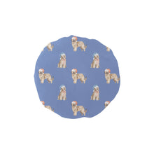 Load image into Gallery viewer, Watercolor Tawny Fawn Briards Christmas Reusable Shower Caps-Accessories-Accessories, Briard, Christmas, Dog Mom Gifts-Slate Blue-ONE SIZE-12