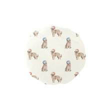 Load image into Gallery viewer, Watercolor Tawny Fawn Briards Christmas Reusable Shower Caps-Accessories-Accessories, Briard, Christmas, Dog Mom Gifts-Ivory White-ONE SIZE-8