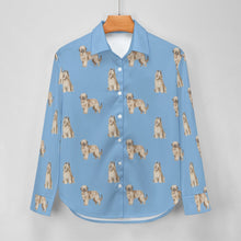 Load image into Gallery viewer, Watercolor Tawny Fawn Briards Women&#39;s Shirt - 9 Colors-Apparel-Apparel, Briard, Dog Mom Gifts, Shirt-22