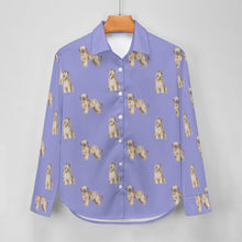 Load image into Gallery viewer, Watercolor Tawny Fawn Briards Women&#39;s Shirt - 9 Colors-Apparel-Apparel, Briard, Dog Mom Gifts, Shirt-31