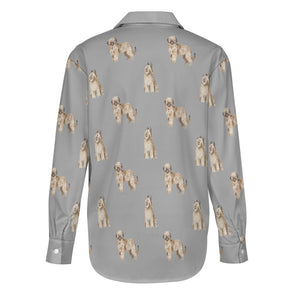 Watercolor Tawny Fawn Briards Women's Shirt - 9 Colors-Apparel-Apparel, Briard, Dog Mom Gifts, Shirt-36