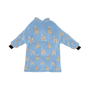 Watercolor Tawny Fawn Tint Briards Christmas-LightSkyBlue-ONE SIZE-14