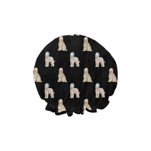 Load image into Gallery viewer, Watercolor Tawny Fawn Tint Briards Christmas Reusable Shower Caps-Accessories-Accessories, Briard, Christmas, Dog Mom Gifts-7