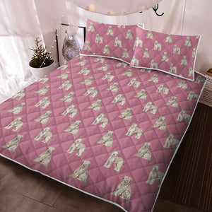 Watercolor Tawny Fawn Tint Briards Quilted Bedding Set-Bedding-Bedding, Blankets, Briard, Home Decor-6