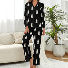 Load image into Gallery viewer, Watercolor Tri Color Sheltie Collie Puppies Pajamas Set for Women-Pajamas-Apparel, Dog Mom Gifts, Pajamas, Rough Collie-33