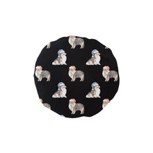 Load image into Gallery viewer, Watercolor Tri Color Shelties Collies Christmas Elastic Reusable Shower Caps-Accessories-Accessories, Christmas, Dog Mom Gifts, Rough Collie, Shetland Sheepdog-Midnight Black-ONE SIZE-17