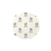 Load image into Gallery viewer, Watercolor Tricolor Border Collie Puppies Christmas Reusable Shower Caps-Accessories-Accessories, Border Collie, Christmas, Dog Mom Gifts-Ivory White-ONE SIZE-8