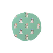 Load image into Gallery viewer, Watercolor Tricolor Border Collie Puppies Christmas Reusable Shower Caps-Accessories-Accessories, Border Collie, Christmas, Dog Mom Gifts-Mint Green-ONE SIZE-14