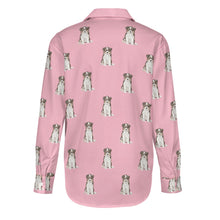 Load image into Gallery viewer, Watercolor Tricolor Border Collie Puppies Women's Shirt - 9 Colors-Apparel-Apparel, Border Collie, Dog Mom Gifts, Shirt-16