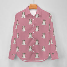 Load image into Gallery viewer, Watercolor Tricolor Border Collie Puppies Women's Shirt - 9 Colors-Apparel-Apparel, Border Collie, Dog Mom Gifts, Shirt-17