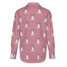Load image into Gallery viewer, Watercolor Tricolor Border Collie Puppies Women's Shirt - 9 Colors-Apparel-Apparel, Border Collie, Dog Mom Gifts, Shirt-18